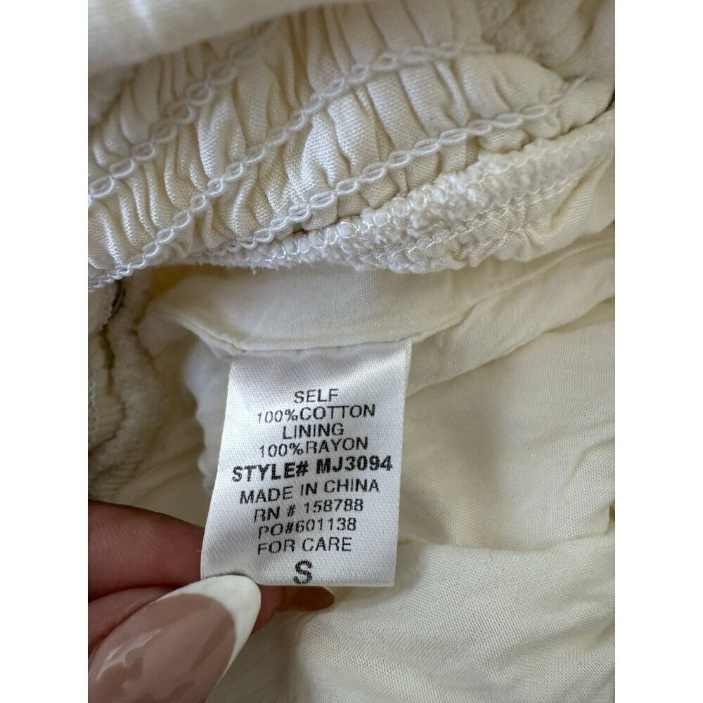 Mable Jumsuit sleeveless light cream women casual size S - Picture 9 of 11